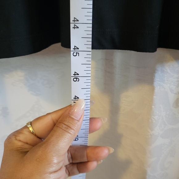 TALBOTS Womens Wrap Front Jersey Dress, Plus Size 3X, Black - Picture 8 of 14